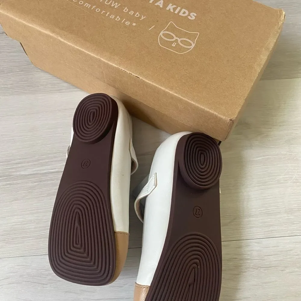 Douyaya baby shoes size 27 (US 10)‎ NWT in box cream/tan